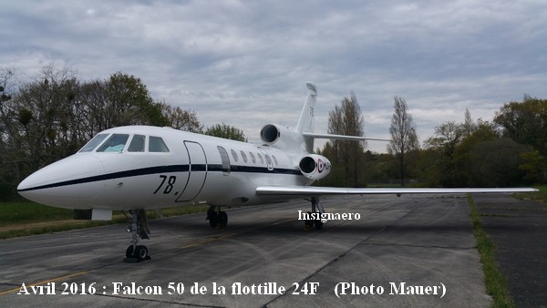 Avril 2016 Falcon 50 de la 24F