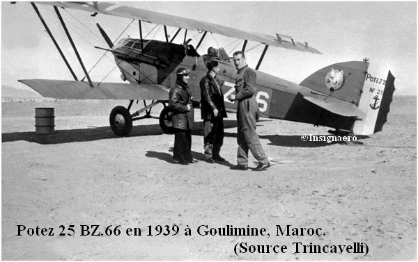 Potez 25 BZ.66 en 1939 a Goulimine au Maroc