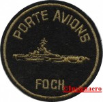 6.  Patch P.A Foch fond noir avec silhouette